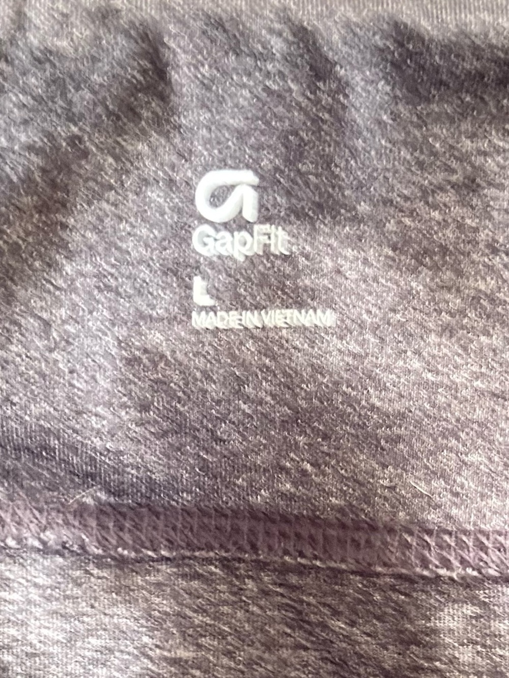 GAPFit Heather Charcoal Cropped Leggings Size L - Picture 3 of 4